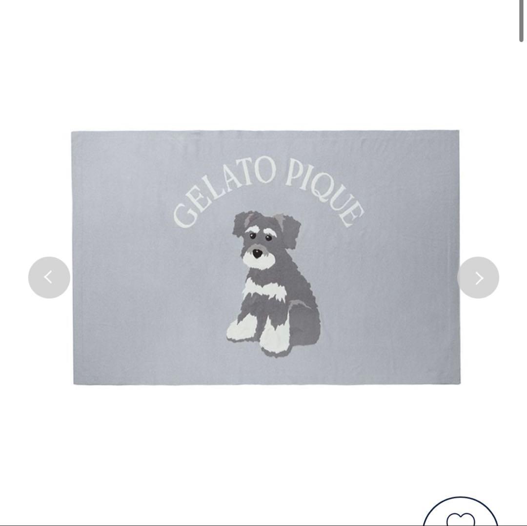 ジェラートピケ　ブランケット　シュナウザー