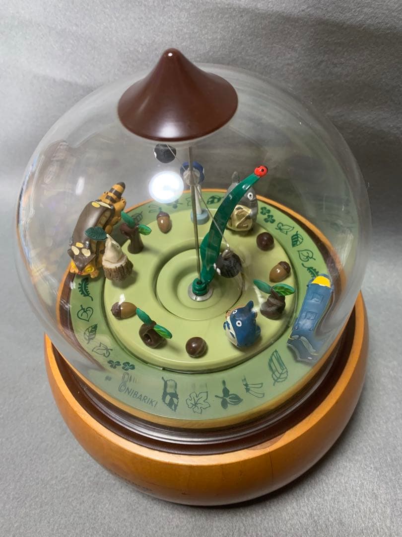 【訳あり品】リズム時計　トトロどんぐりドーム置き時計【ジャンク品】