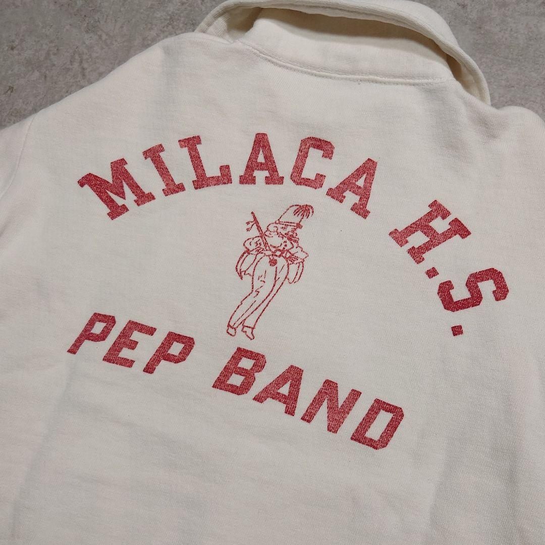 60s Champion 小文字ランタグ ハーフジップスウェット バックプリント