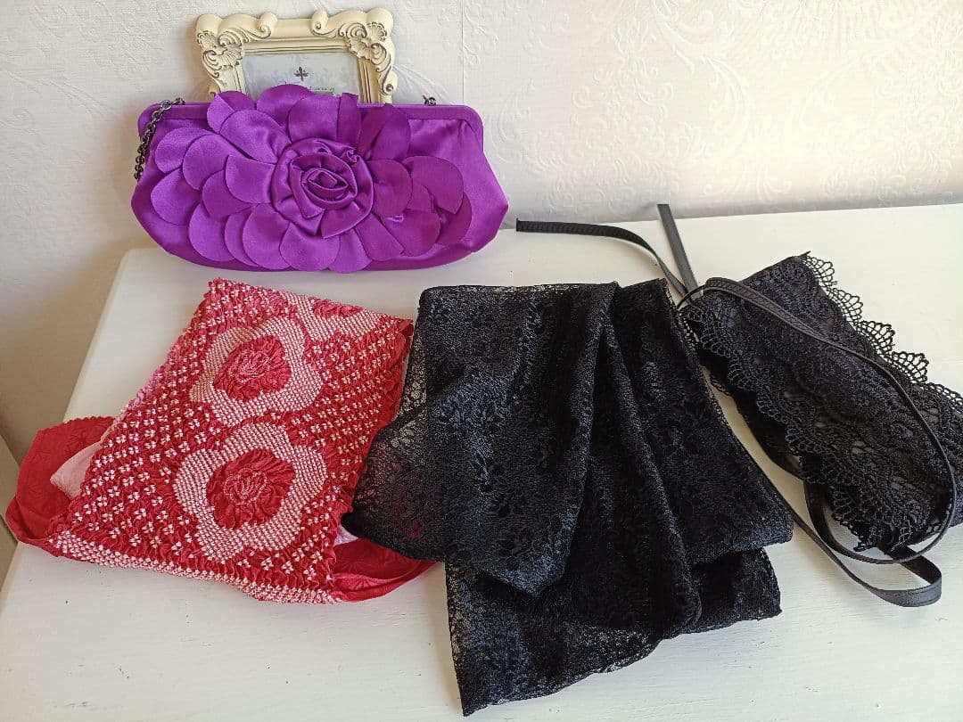 ブランド撫松庵着物とベルベット作り帯セット