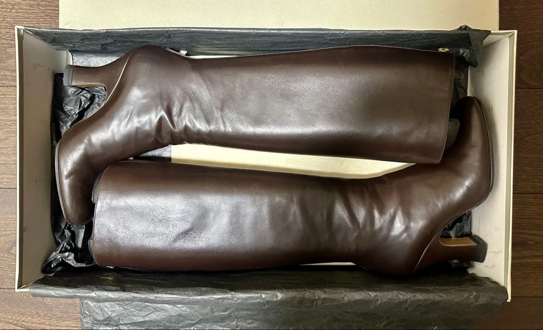 【美品/MARNI】ジップアップロングブーツ 38（24.5〜25cm）