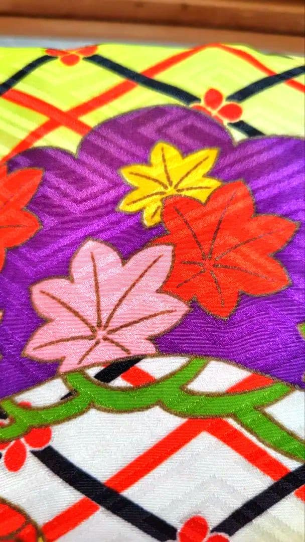 RK404アンティーク子供着物着丈77センチ裄丈38センチしつけ糸付き綺麗美品