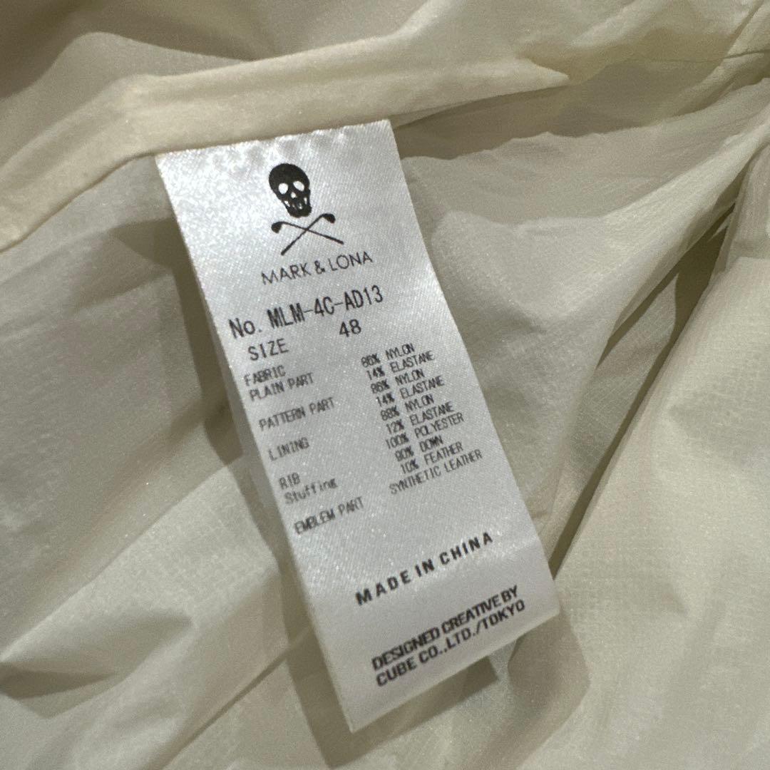 【MARK&LONA】ダウンジャケット カモフラージュジャケット　L