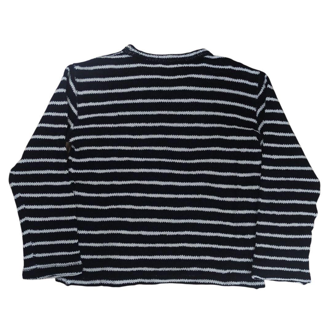 【美品】コムデギャルソンオムプリュス ボーダー 編み込み セーター