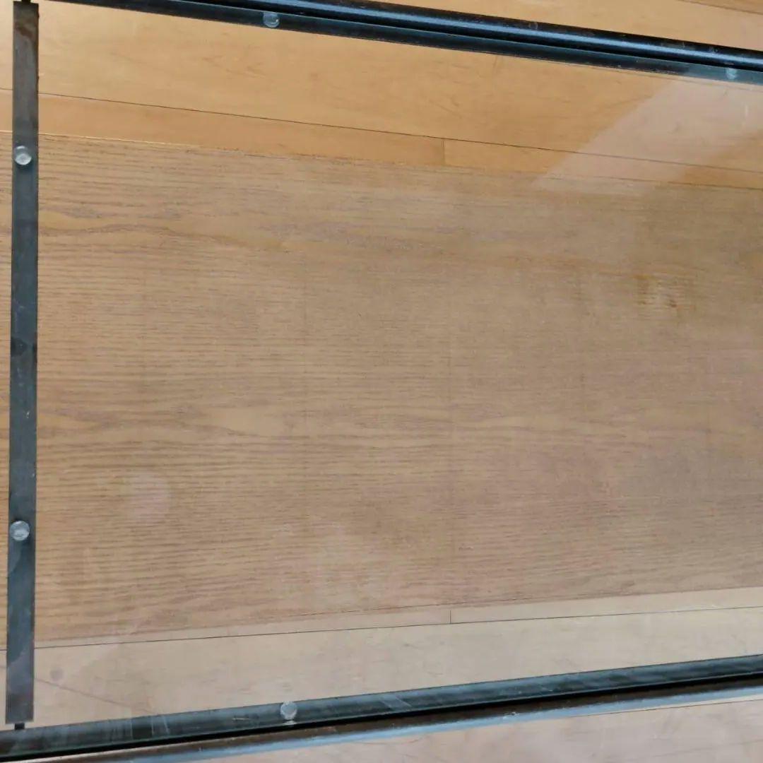 a.depeche(アデペシュ)ガラス 木製 センターテーブル ガラス天板