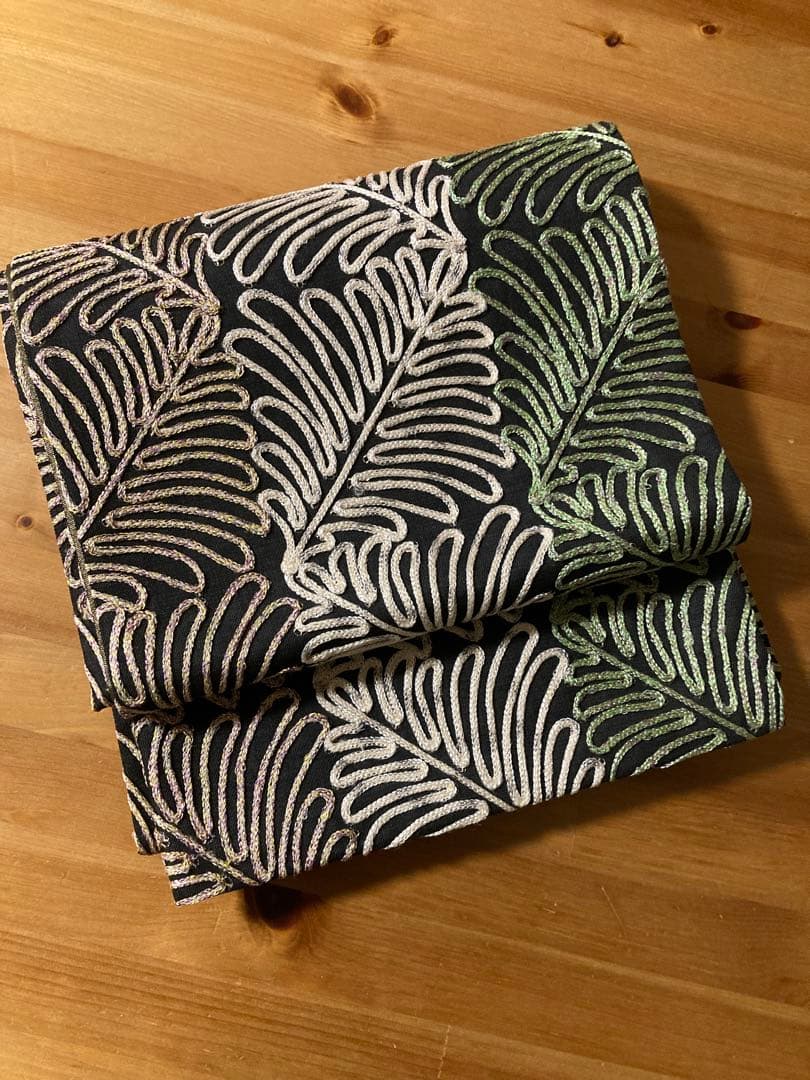 美品　洒落袋帯　無月製