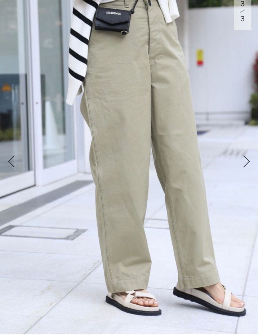 ドゥーズィエムクラス　ソーイング チョップ オールズCHINO パンツ