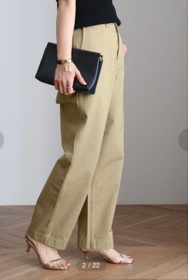 ドゥーズィエムクラス　ソーイング チョップ オールズCHINO パンツ