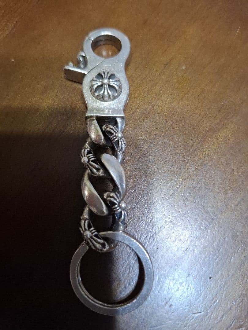 シルバー チェーン付きキーホルダー