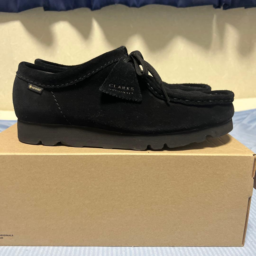 【24時間以内発送】CLARKS Wallabee GTX ブラック 7.5