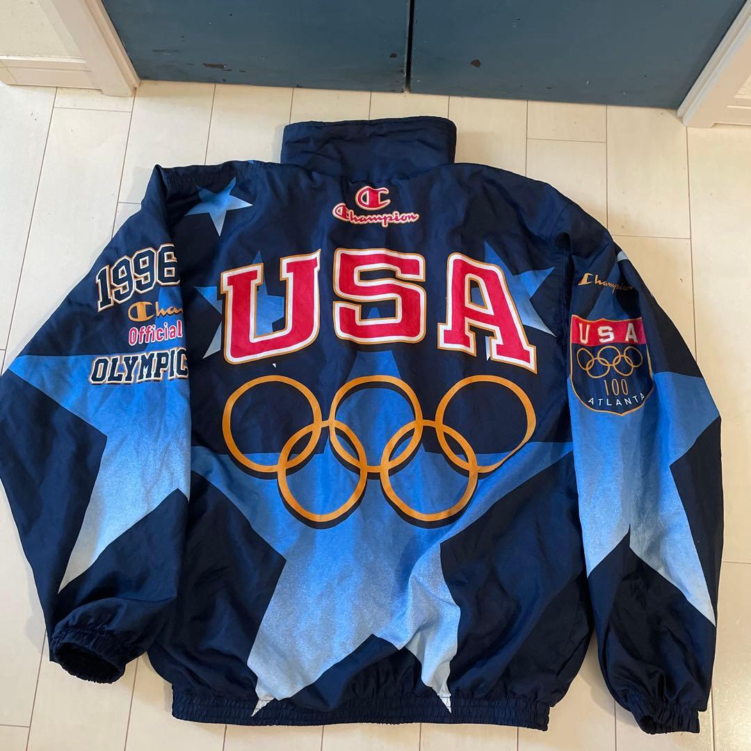 ヴィンテージ チャンピオン USA オリンピック ナイロンジャケット L1996