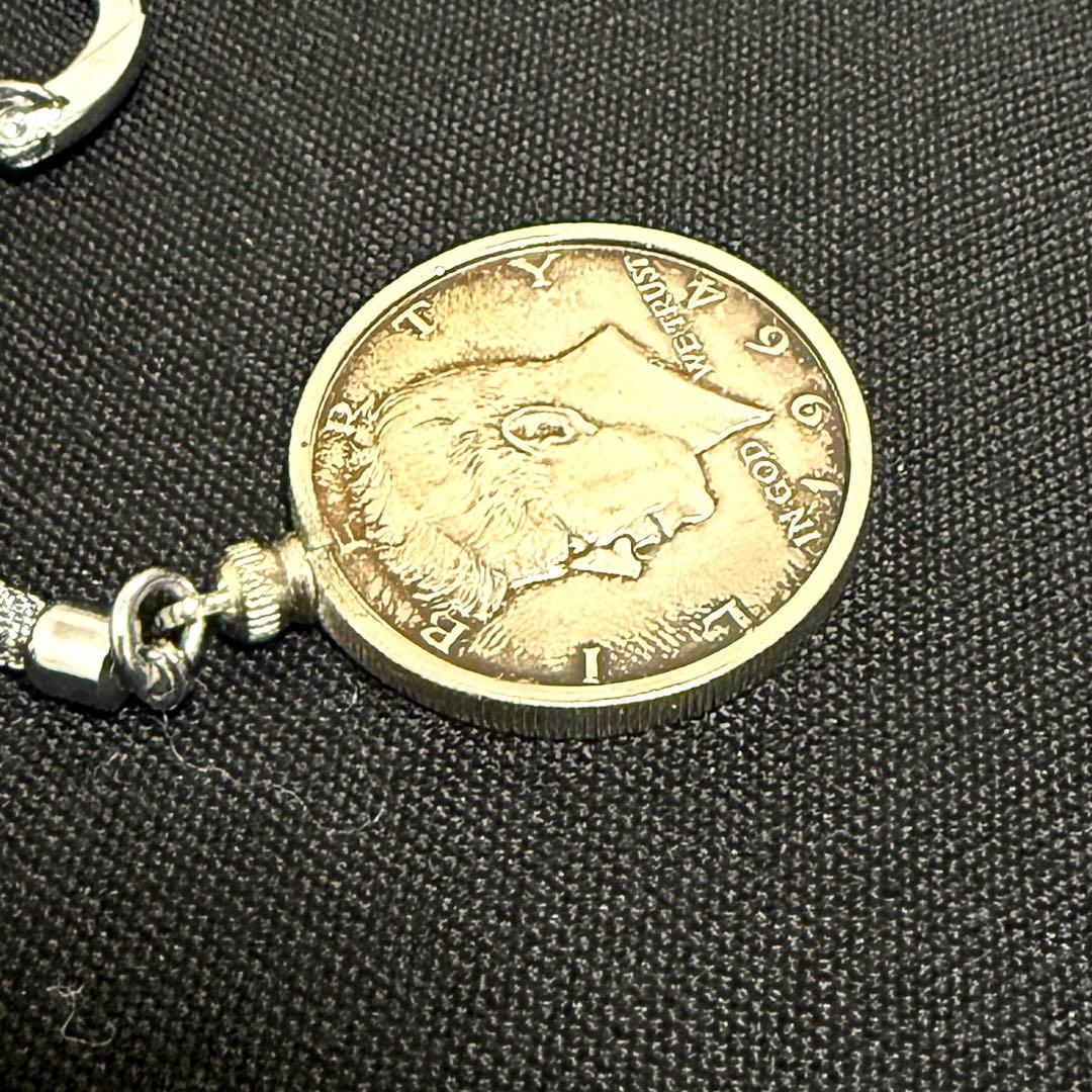 1964年 ケネディ アメリカ銀貨 ハーフダラー 50セント キーホルダー