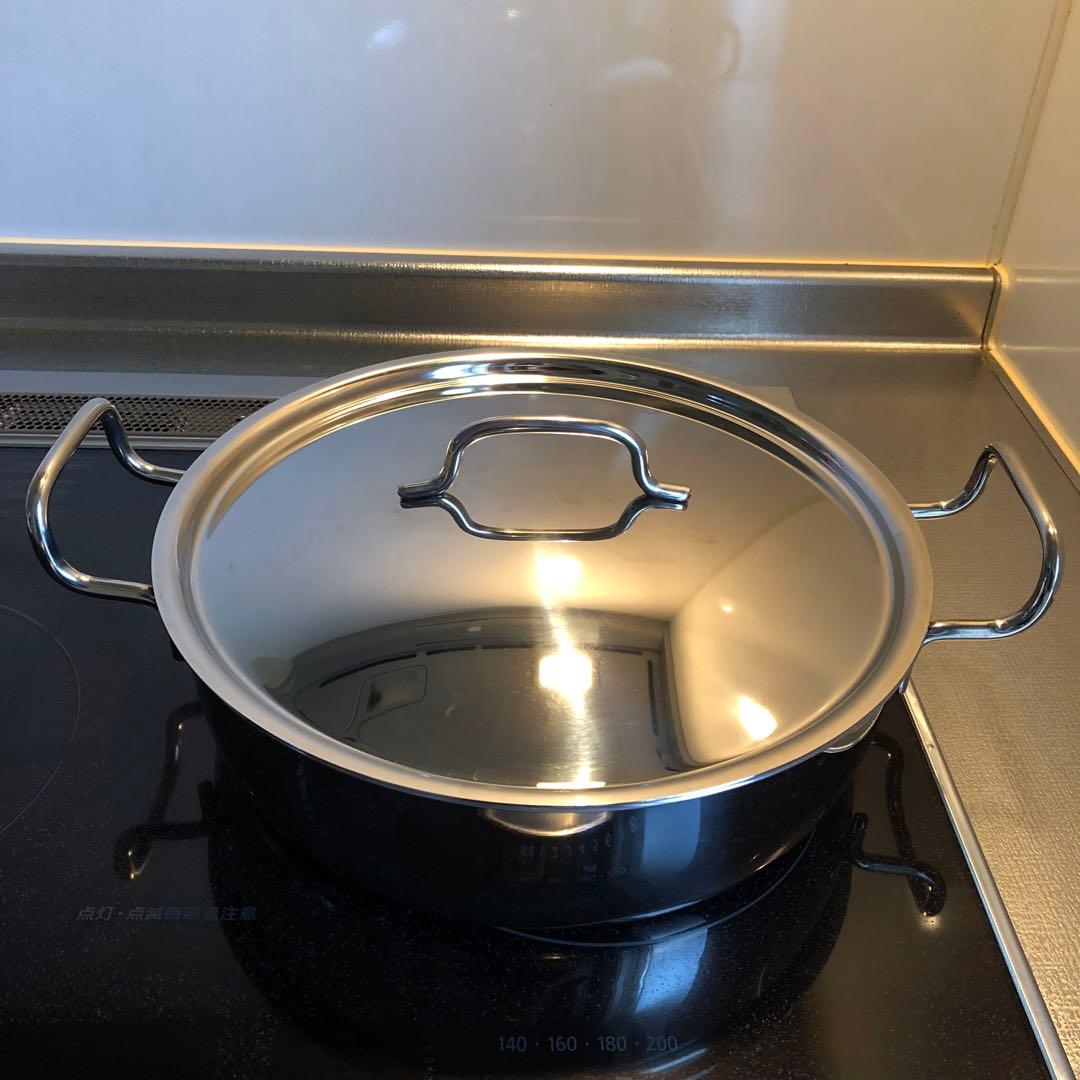 宮崎製作所　ジオプロダクト　浅型両手鍋　GEO-28S