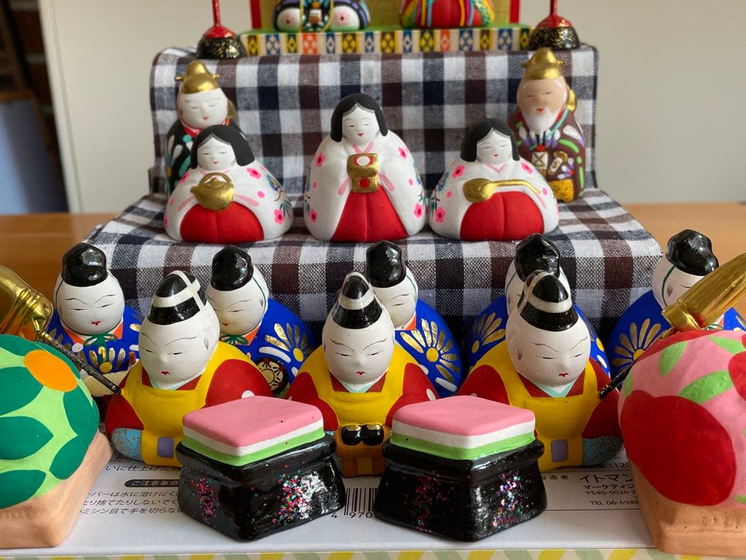 津屋崎人形　お雛様　雛人形　民芸品　土人形　豆雛