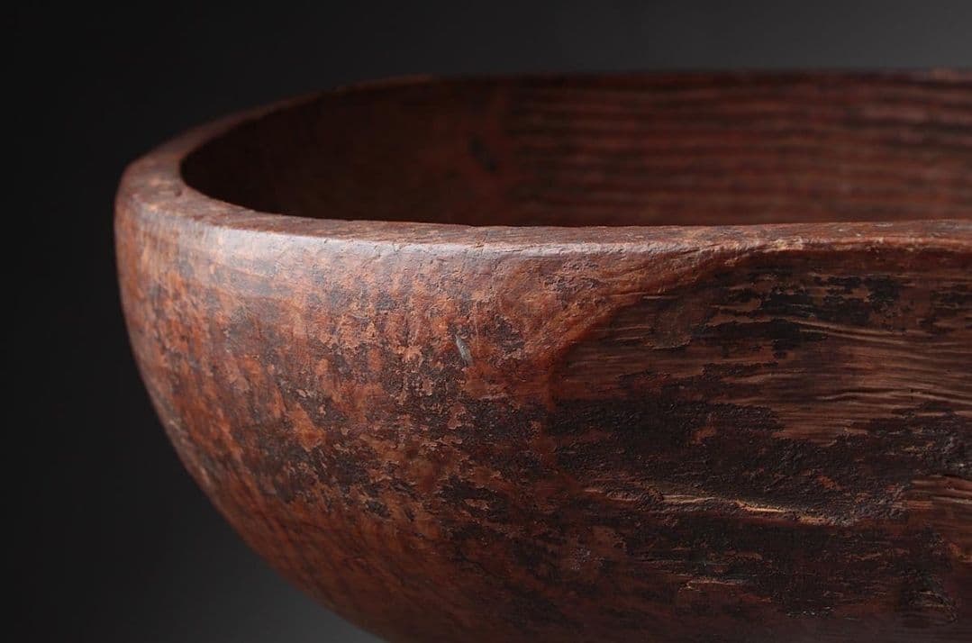 希少 李朝 無垢材 ボウル 大きな 木鉢 こね鉢 古民芸 古道具 古美術