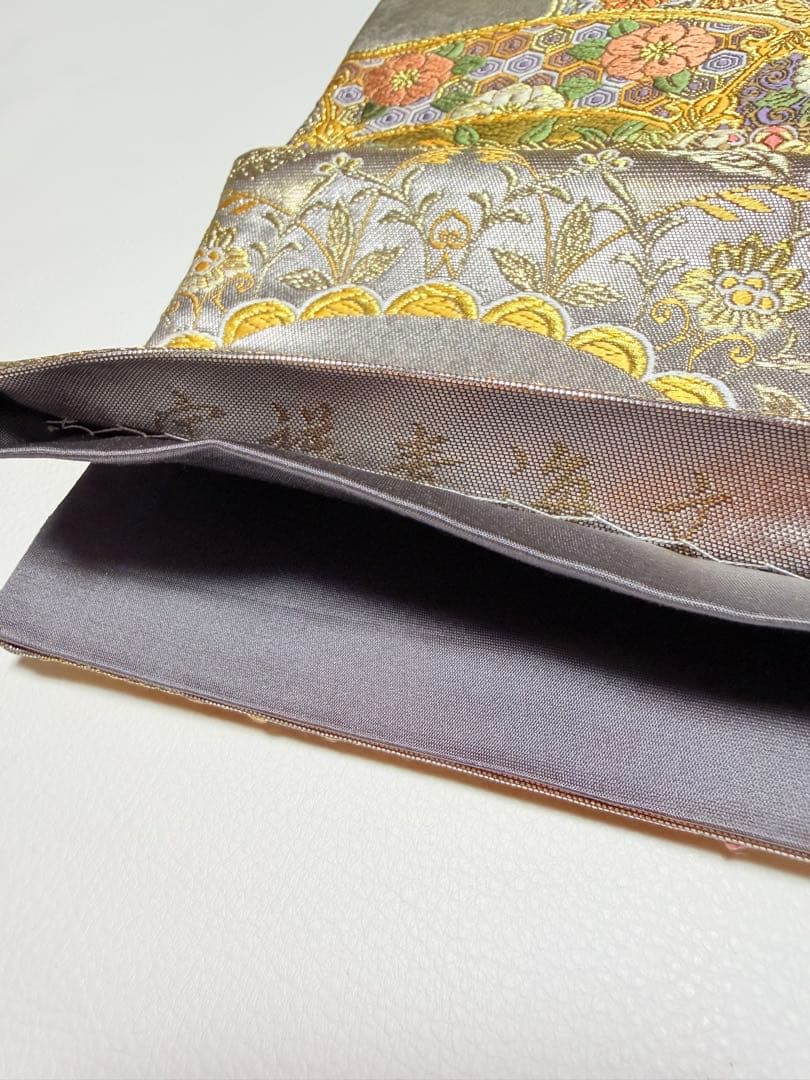 高級 袋帯 正絹 六通柄 唐織 精密織 フォーマル 訪問着 留袖 色無地 西陣織