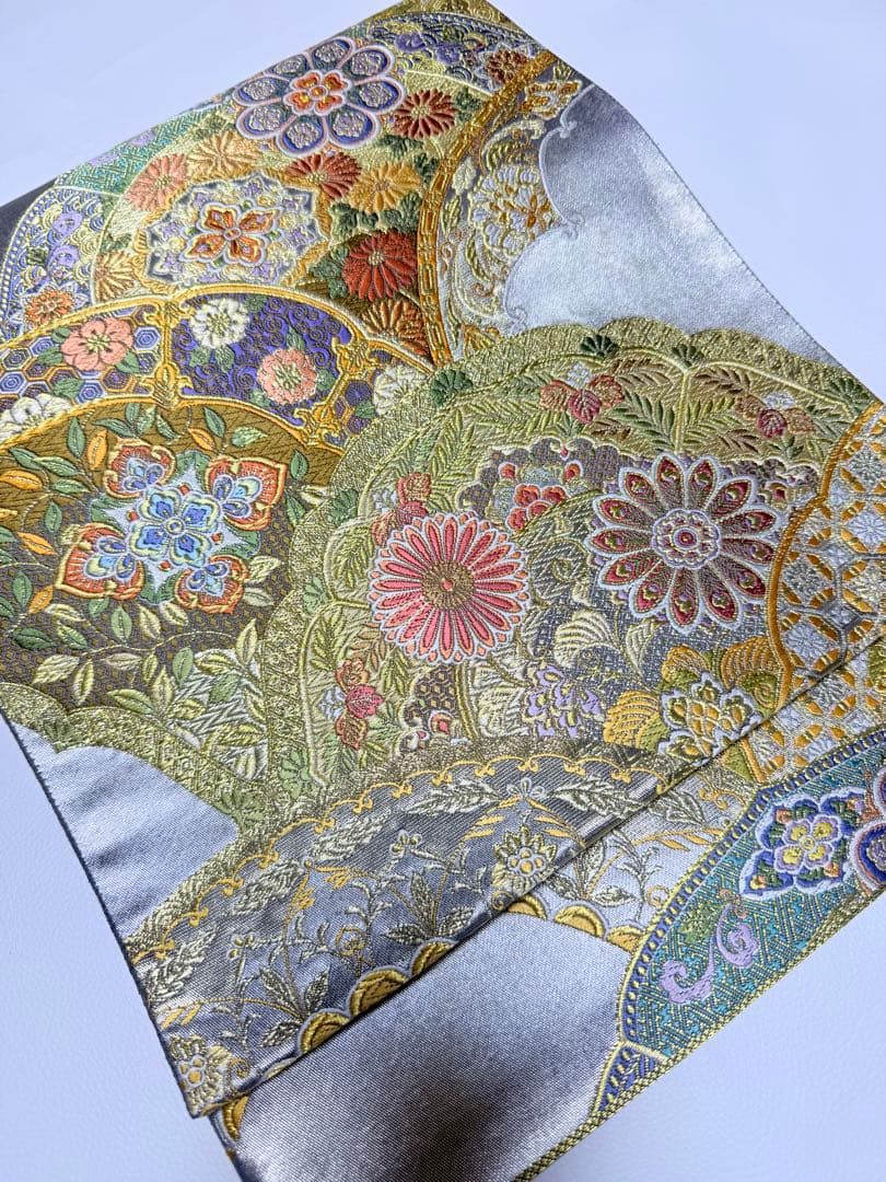 高級 袋帯 正絹 六通柄 唐織 精密織 フォーマル 訪問着 留袖 色無地 西陣織