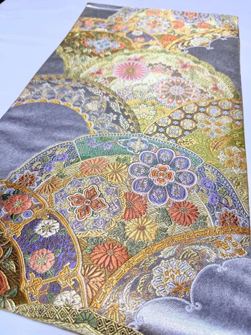 高級 袋帯 正絹 六通柄 唐織 精密織 フォーマル 訪問着 留袖 色無地 西陣織