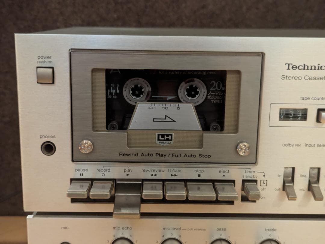 【ダニエル】Technics RS-M22 カセットデッキ FLメーター