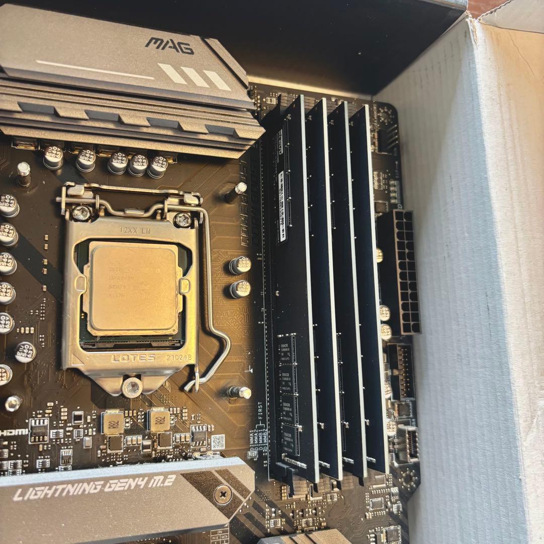 i5-10400F/B560/32GB/650W電源/純正ファン・アンテナ付