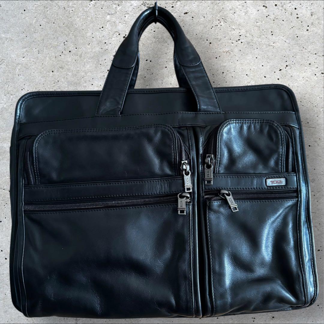 TUMI ミディアム エクスパンダブル オーガナイザー ブリーフ オールレザー