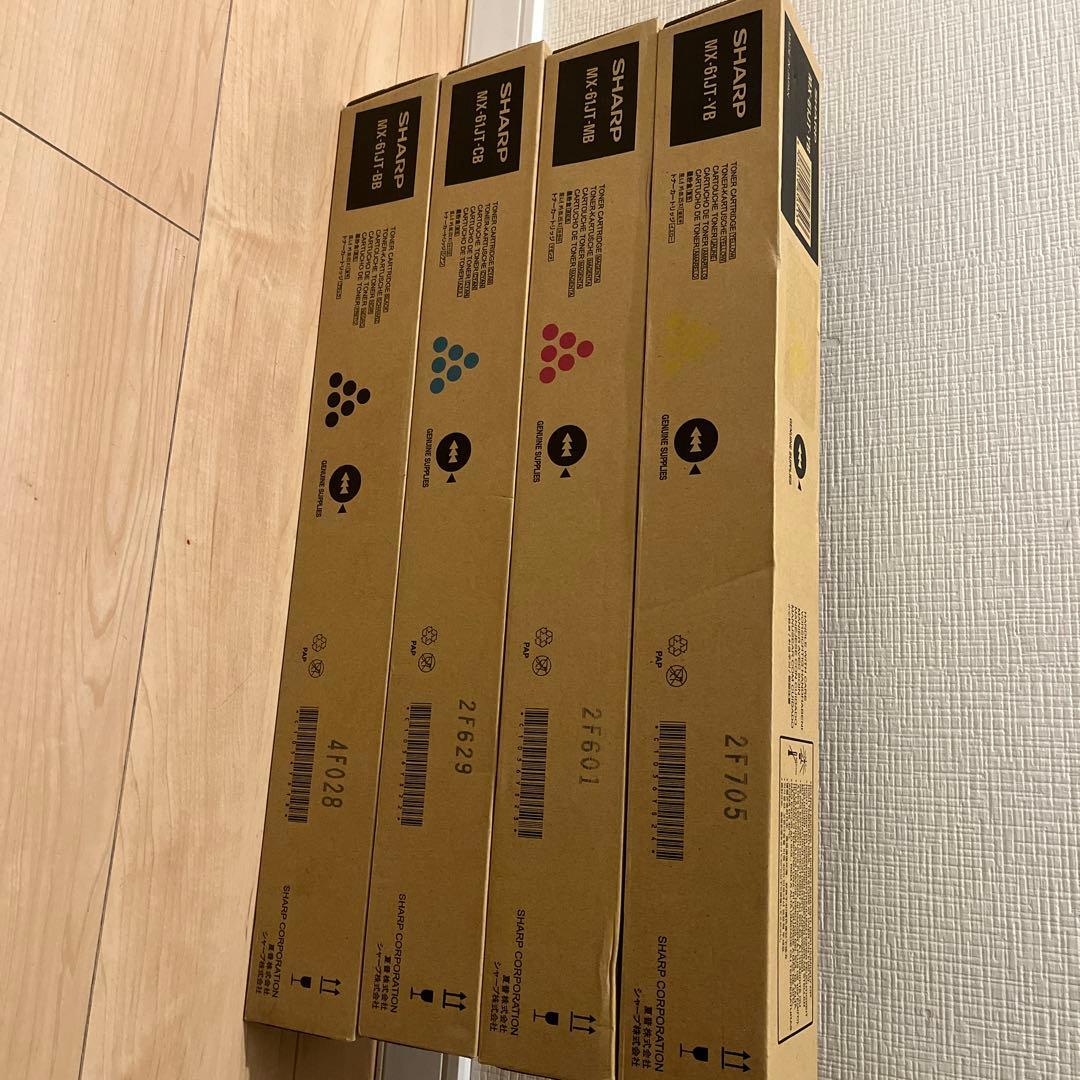 シャープ MX-61JTトナーカートリッジ 4個セット