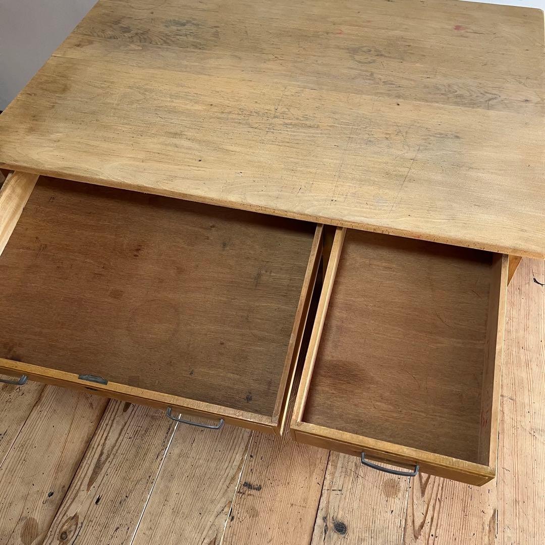 アンティーク 片袖机 デスク テーブル モダン レトロ