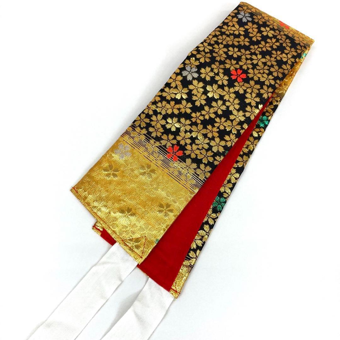 【着物と帯 時流】O24-55s◇七五三 ３才女の子着物&作り帯.草履.巾着6点