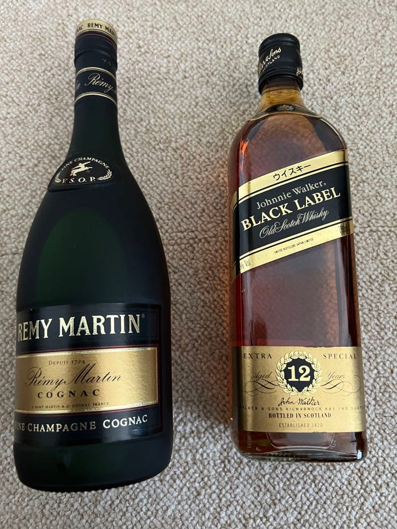ジョニーウォーカー12年　レミーマルタン VSOP