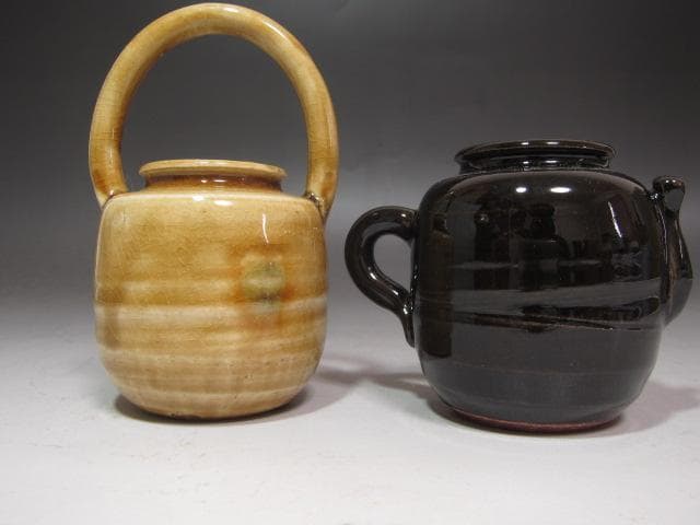 ☆　不老園　四滴茶入　牙蓋☆y565