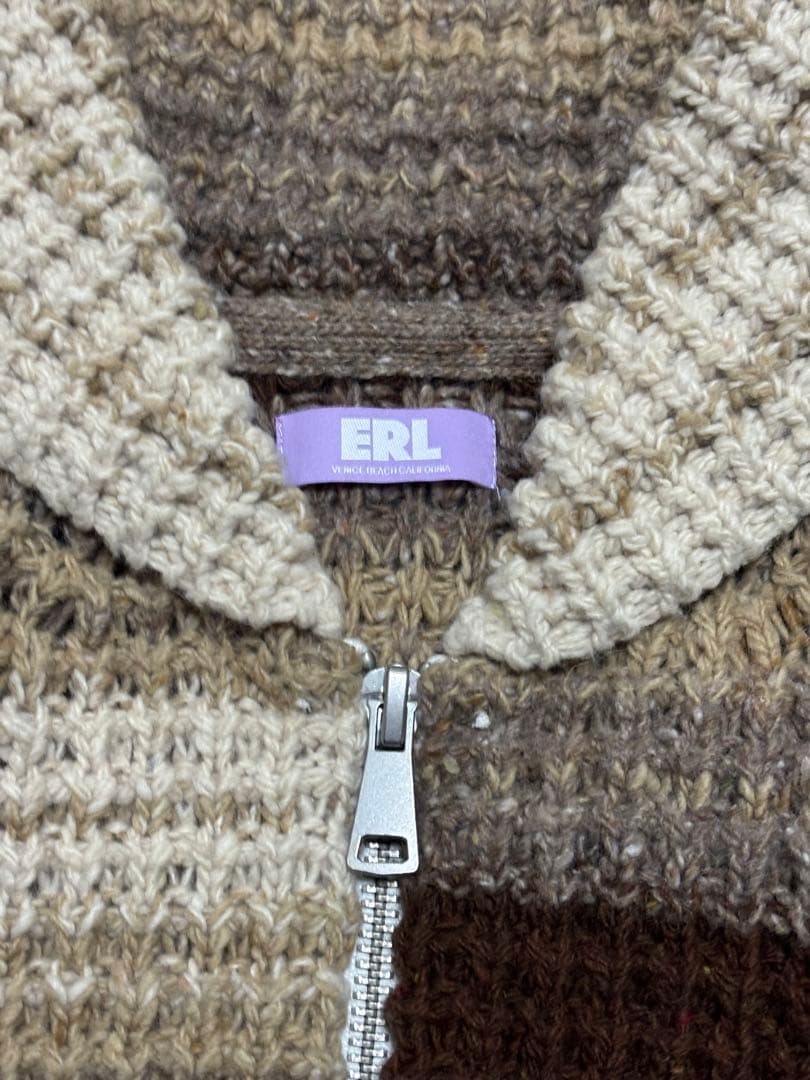 ERL ジップアップニット