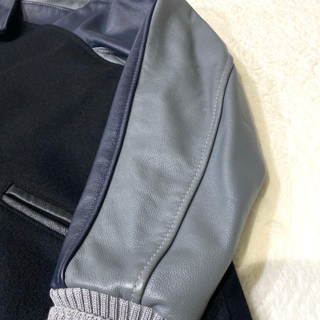 【希少】SKOOKUM スクーカム　USA製　スタジャン　レザー　M