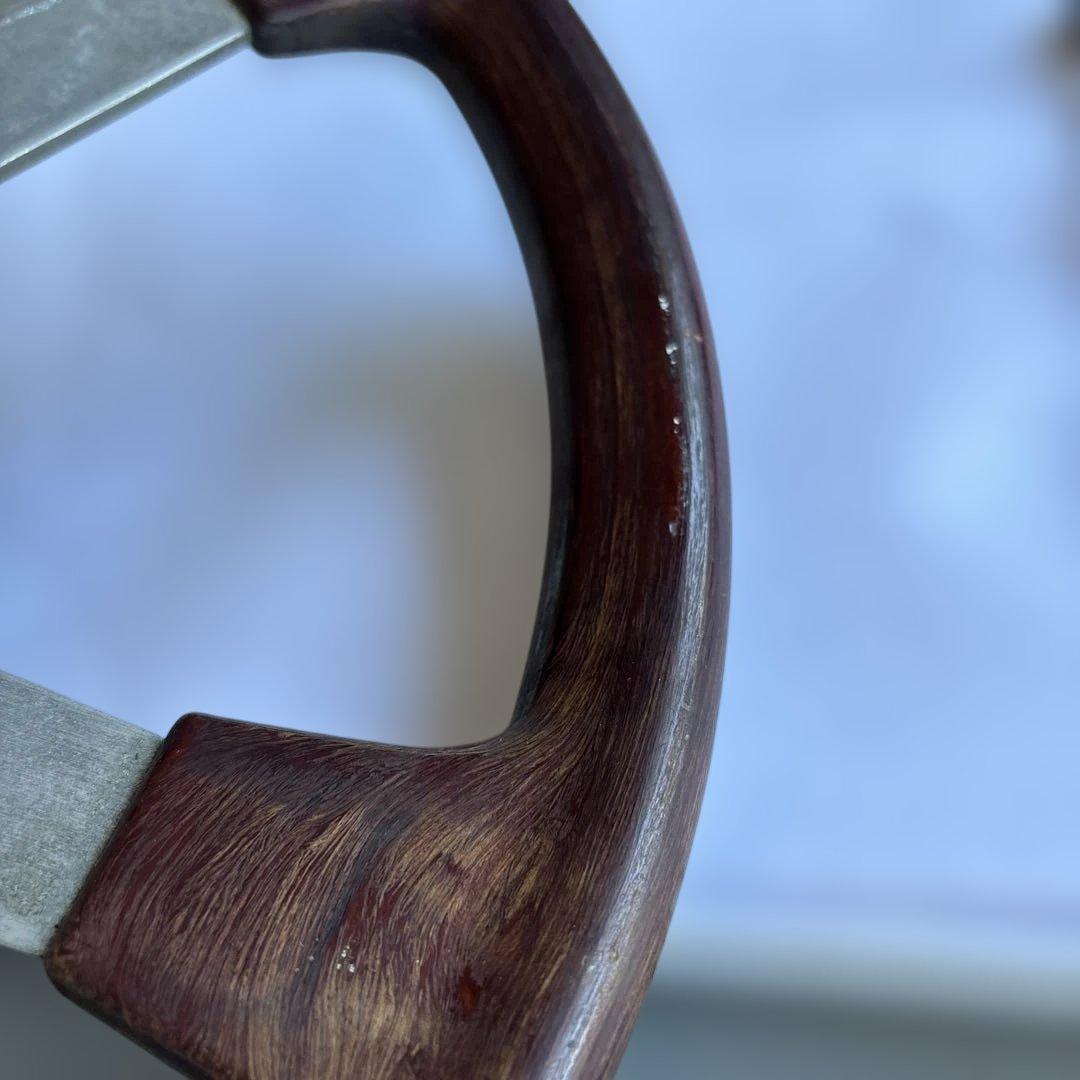 希少　ハンドル　ウッドステアリング　アバルト　ABARTH