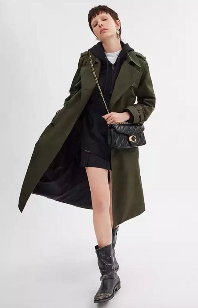 【新品】COACH タビー ショルダー バッグ 26・キルティング　ゴールド