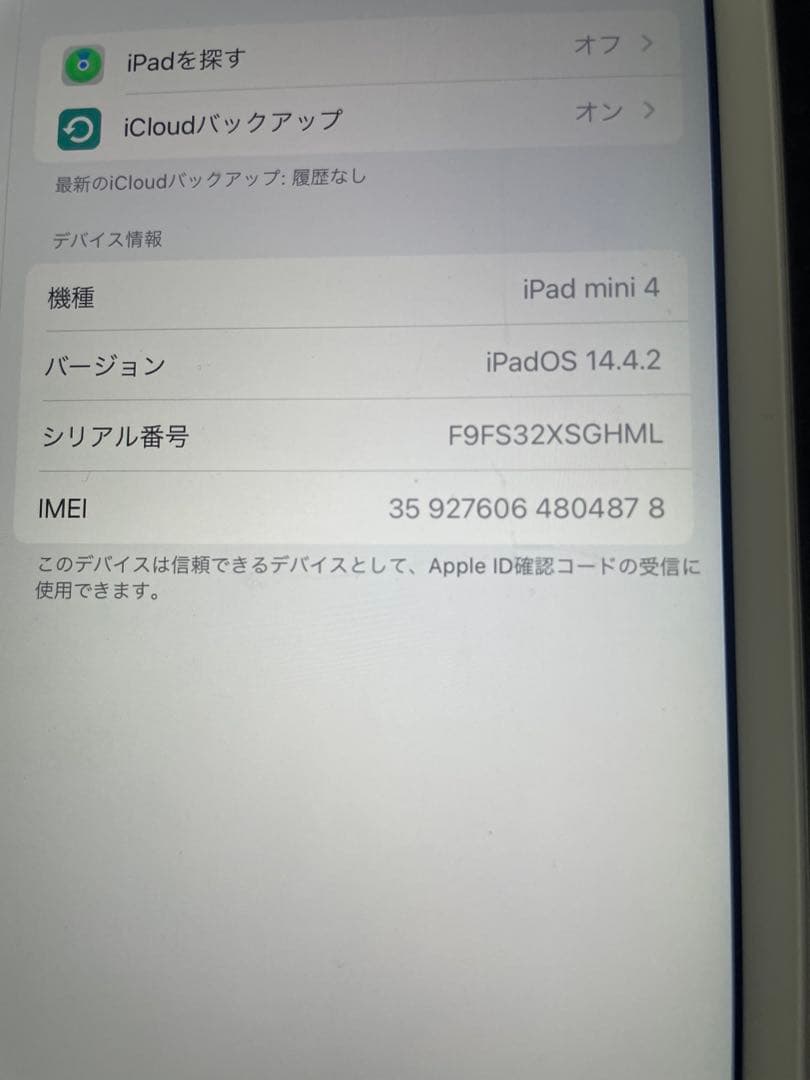 iPad本体 iPad mini 4 64GB