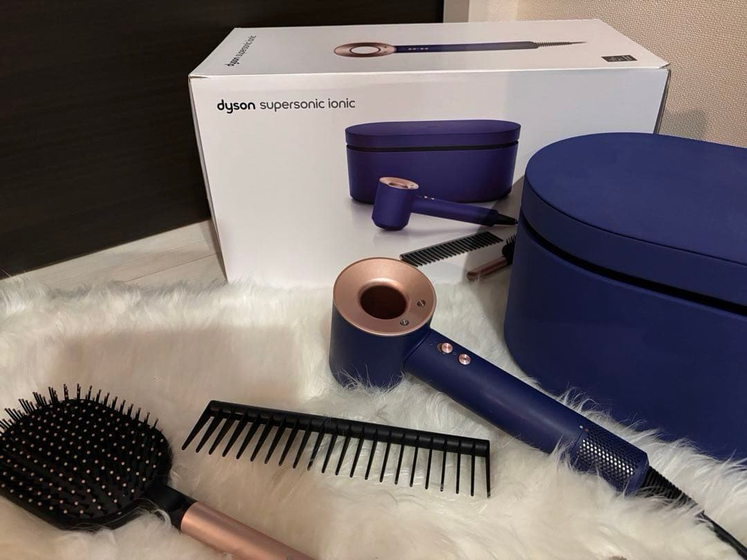 ダイソン 箱付きスーパーソニック イオニック　ドライヤー ビンカブルー ロゼ