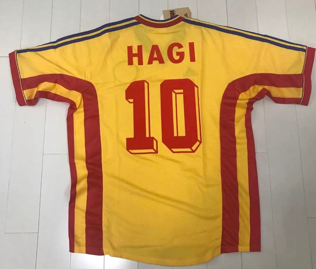 ★新品タグ付き★1998年 ルーマニア代表 ユニフォーム　ハジ選手　背番号10