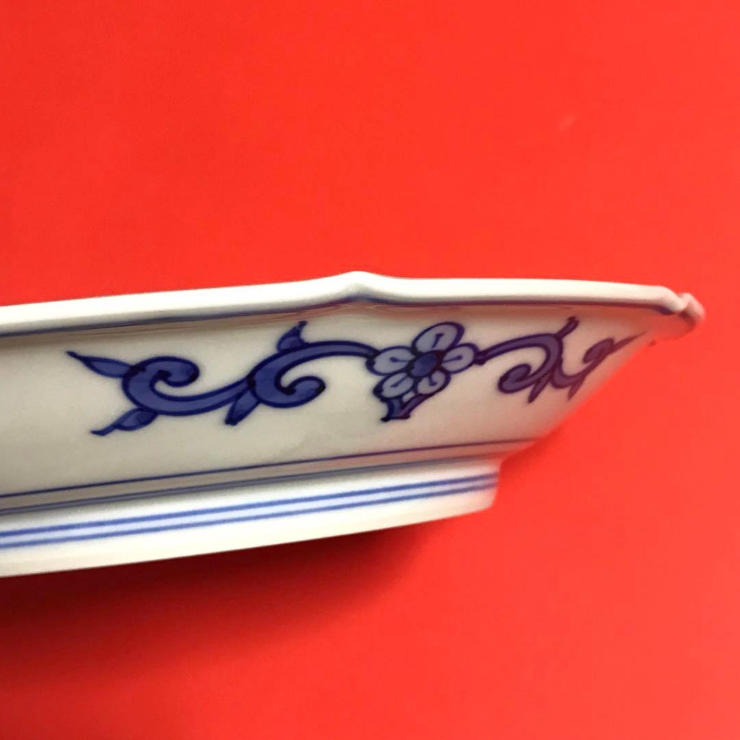 未使用保管品✨京焼 清水焼 高野 昭阿弥作 色絵花唐草紋 7.3号 中皿 単品