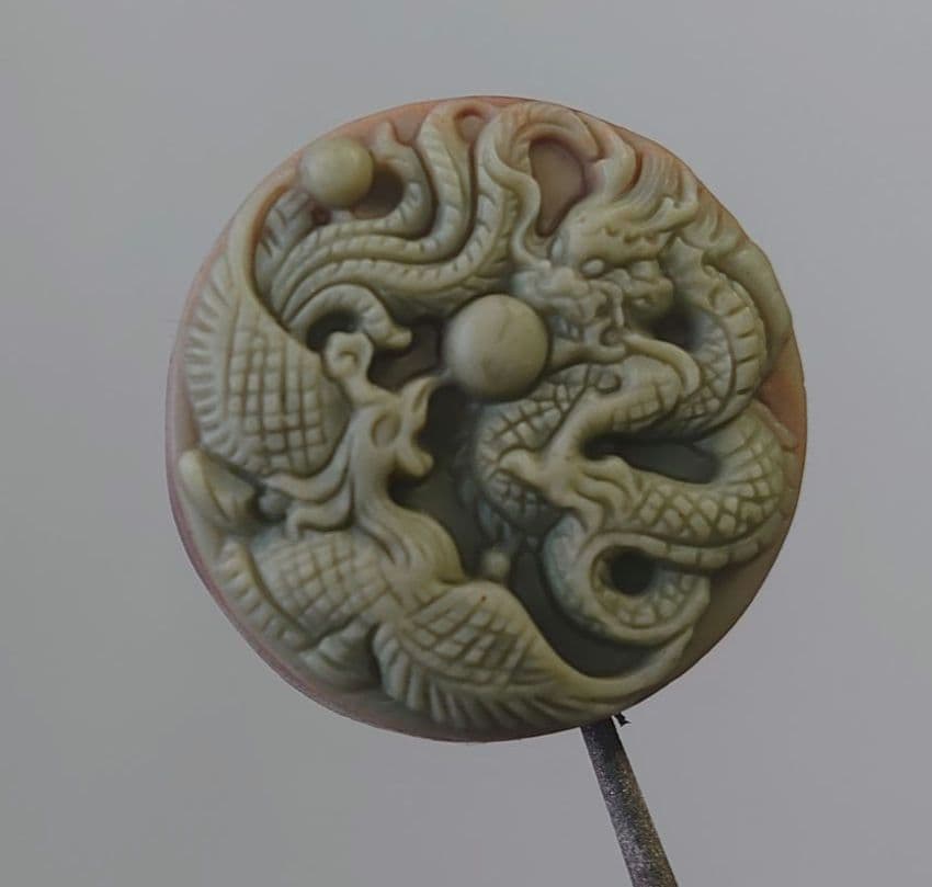 紫袍玉⑦龍と鳳凰ビーズ