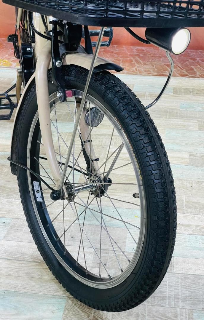 ヤマハPAS最上級バビー　マカロンラテ⭐️　子供乗せ電動アシスト自転車Y2131