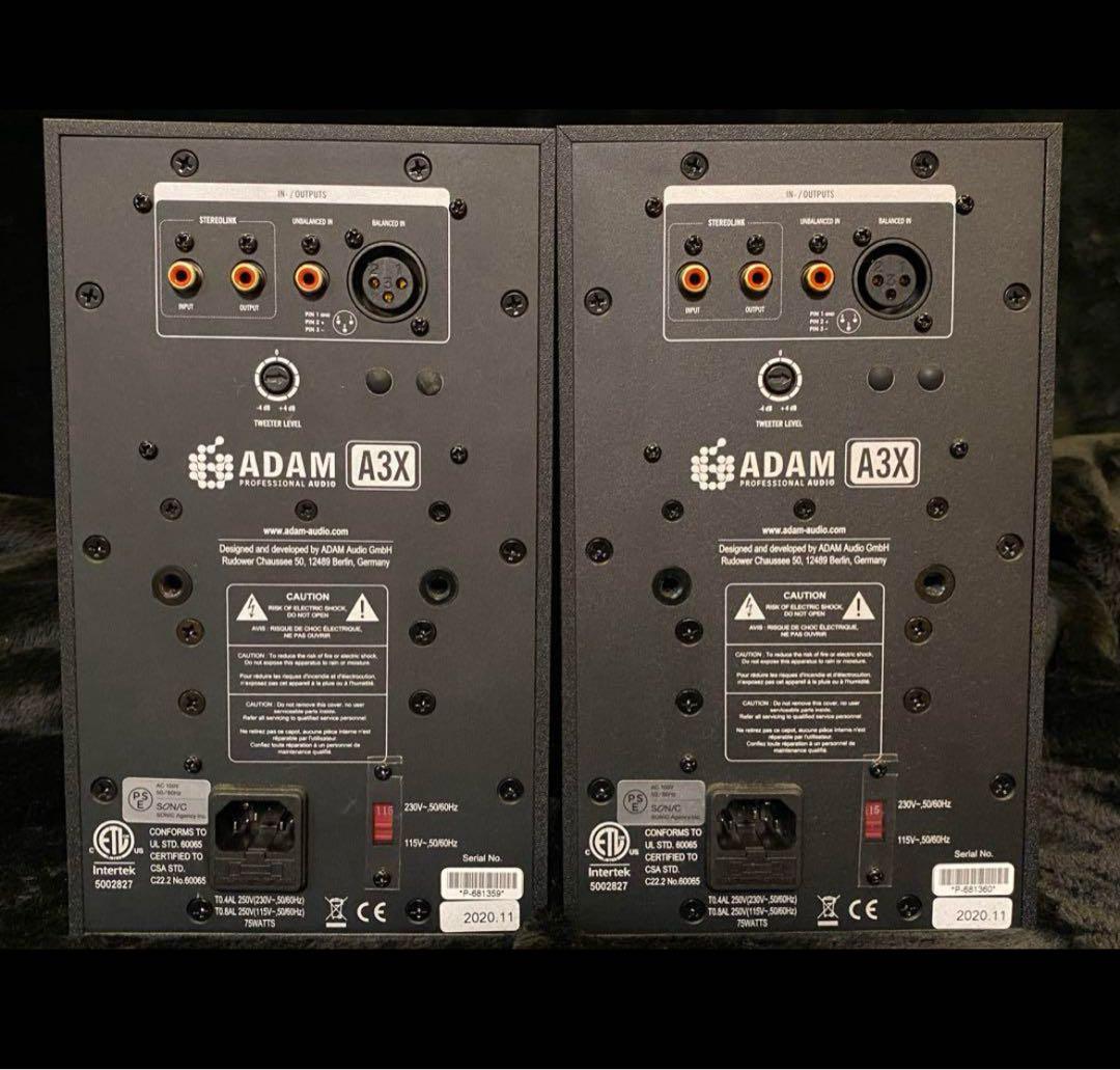 【激レア最安値】ADAM A3X モニタースピーカー ペア売り