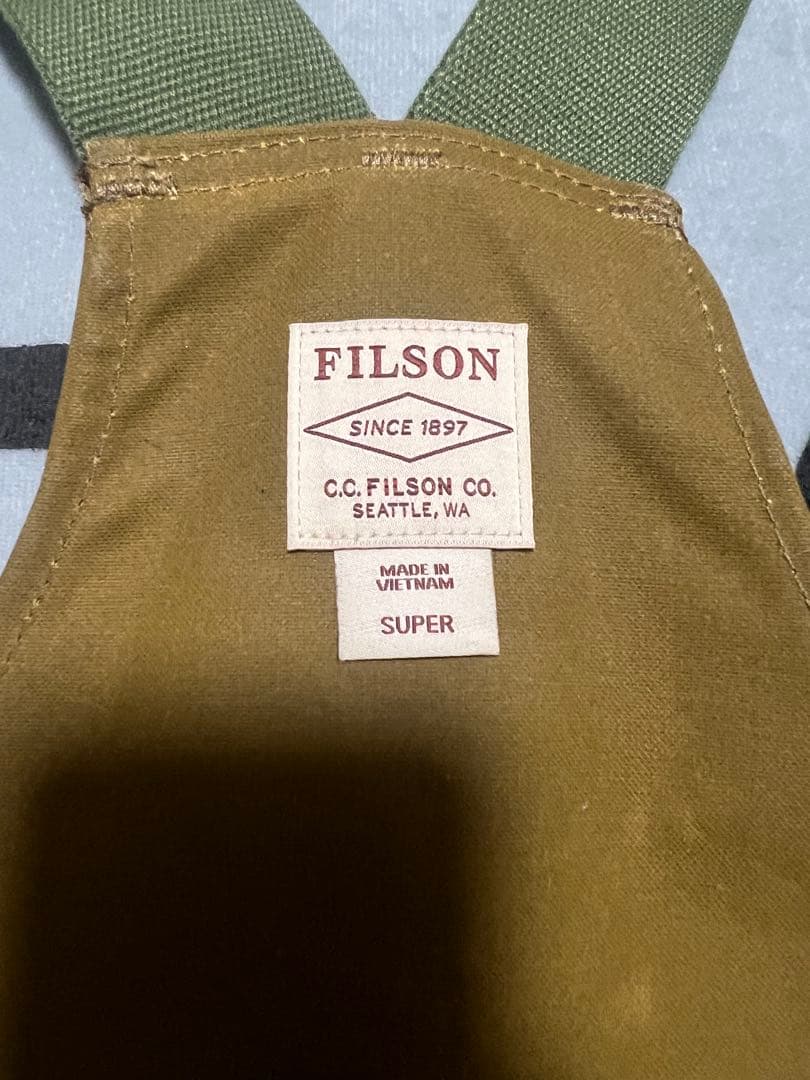 FILSON ベスト FILSON TIN CLOTH GAME BAG