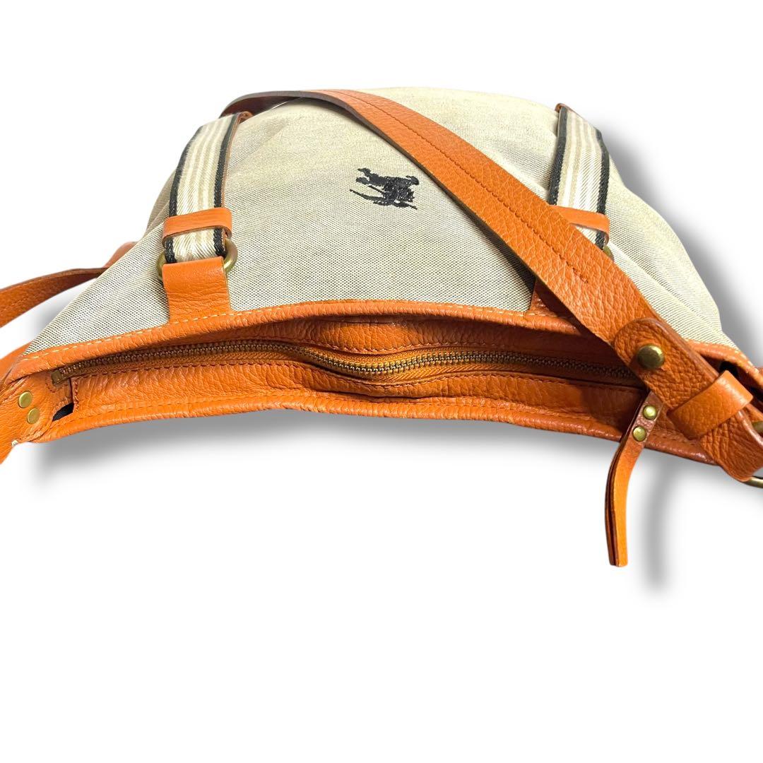 BURBERRY バーバリー　キャンバス　ショルダーバッグ　ホースロゴ