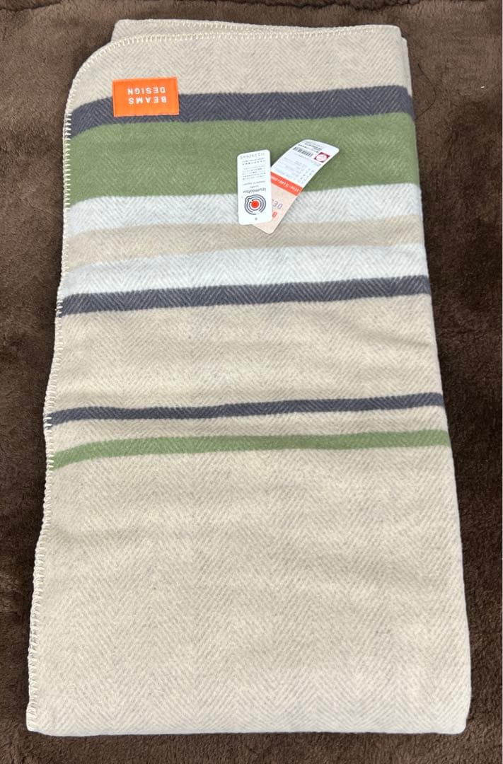 BEAMS ビームス　ウール毛布　140×200シングル　泉大津　日本製