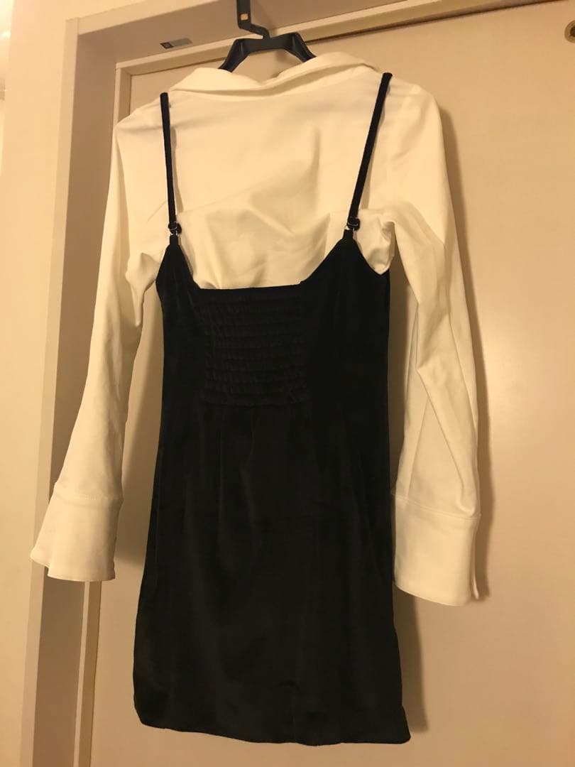 andmary Betty velour mini dress ワンピース