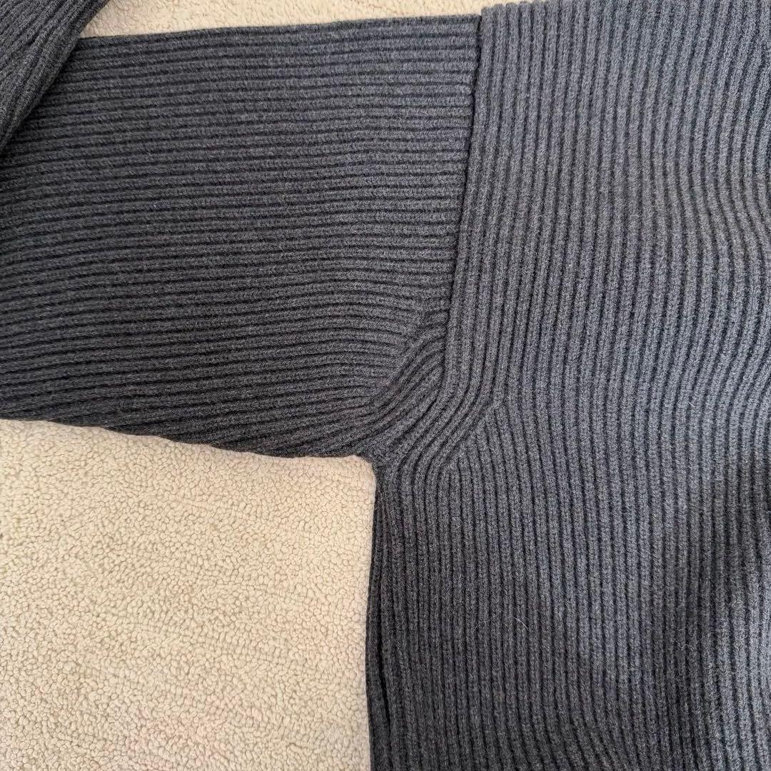 オーラリー　SUPER FINE WOOL RIB KNIT BIG ニット