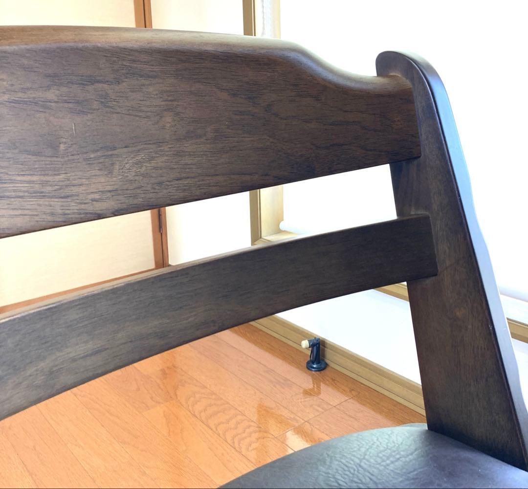 HIRATA 木製座椅子 ロータイプ1人掛け回転椅子