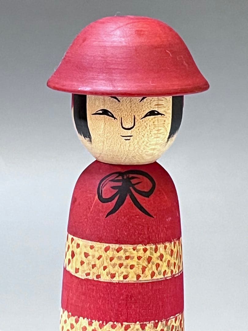 C561 レア　こけし　渡辺忠雄　土湯系　伝統こけし　日本伝統こけし　日本人形