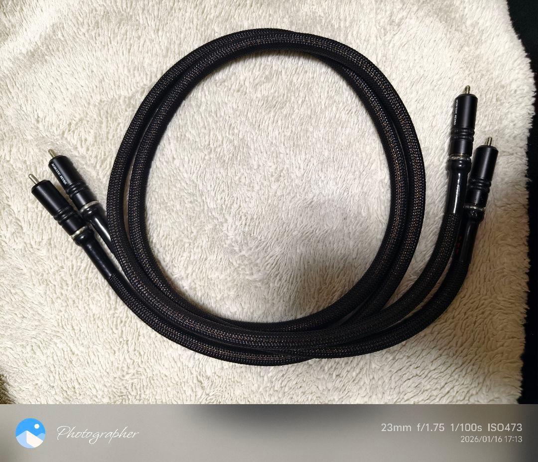 acoustic revive RCA1.0PA RCA ケーブル 赤白