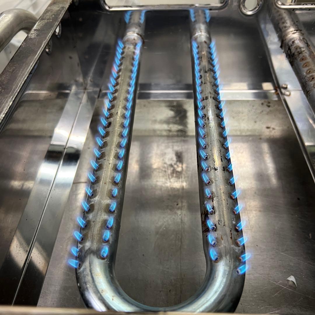 AKS たこ焼き機 3連銅板 プロパンガス用 LPガス 54個焼き